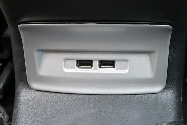 AOSRRUN ABS покрытие Задняя USB декоративная рамка декоративная крышка модификации автомобильные аксессуары для Skoda Kodiaq Karoq автомобильный Стайлинг