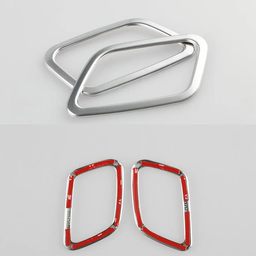 

2x ABS Car Front Air Outlet Vent Frame Trim Styling Sticker Sequins For Hyundai IX25 2015-2017 Auto Accessory Mouldings