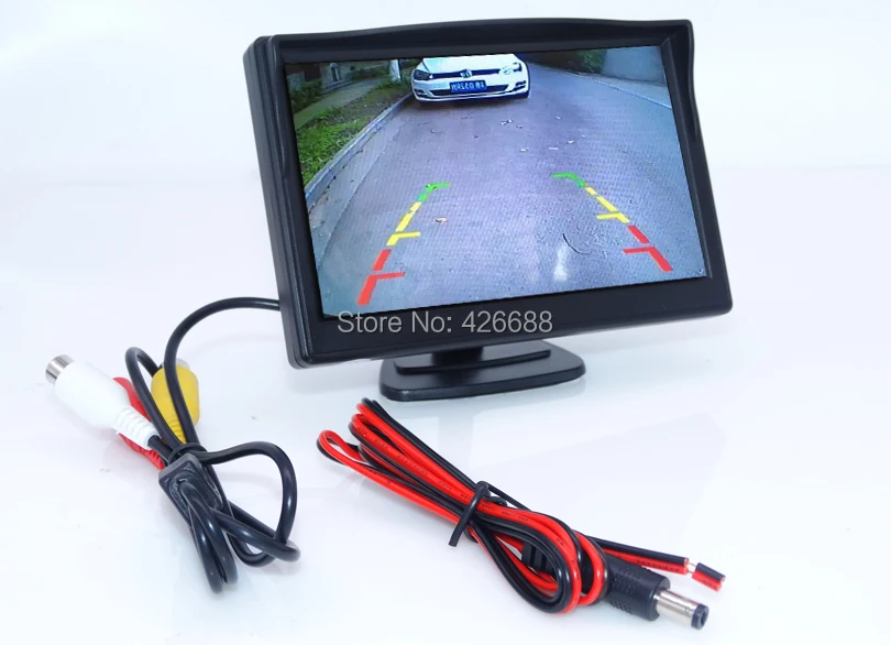 Новый 5 &quotTFT LCD Цифровой Автомобильный заднего вида 2LED подсветка