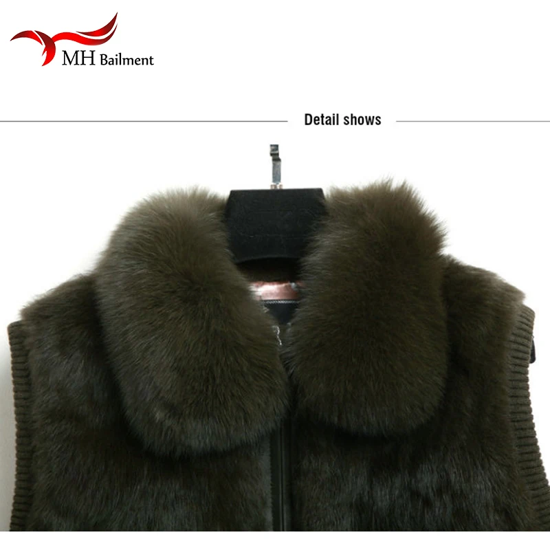 Зимний жилет из лисьего меха Женская куртка пальто толстые теплые жилеты толстая