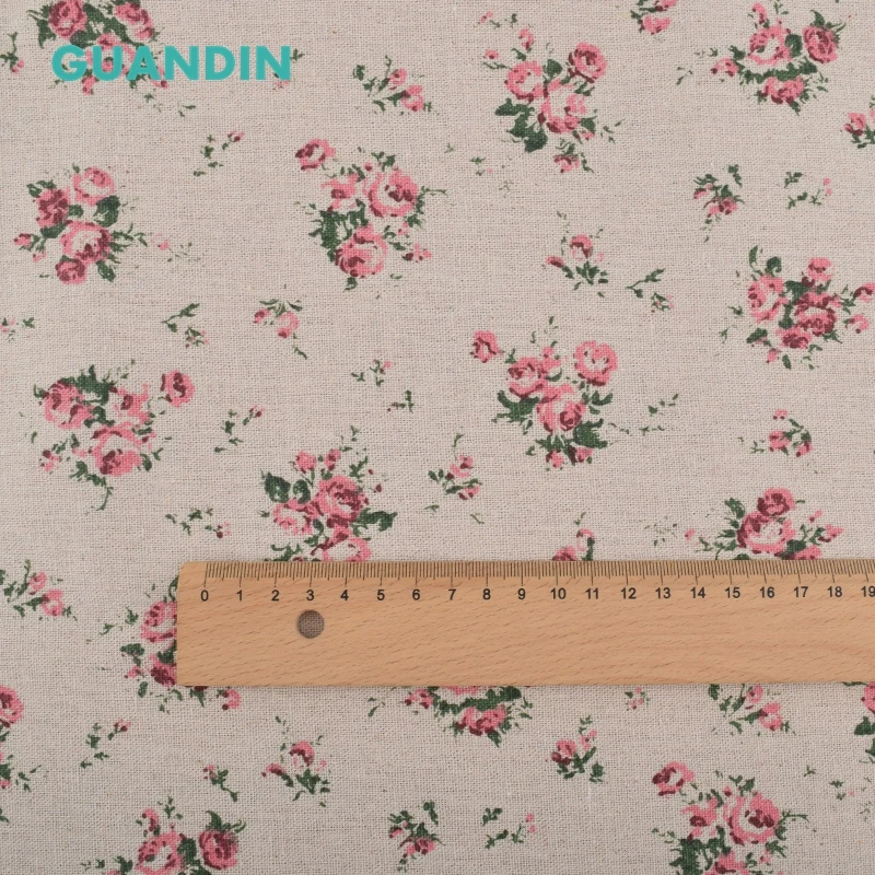 GUANDIN домашний текстиль ручной работы хлопковая и льняная ткань с принтом для
