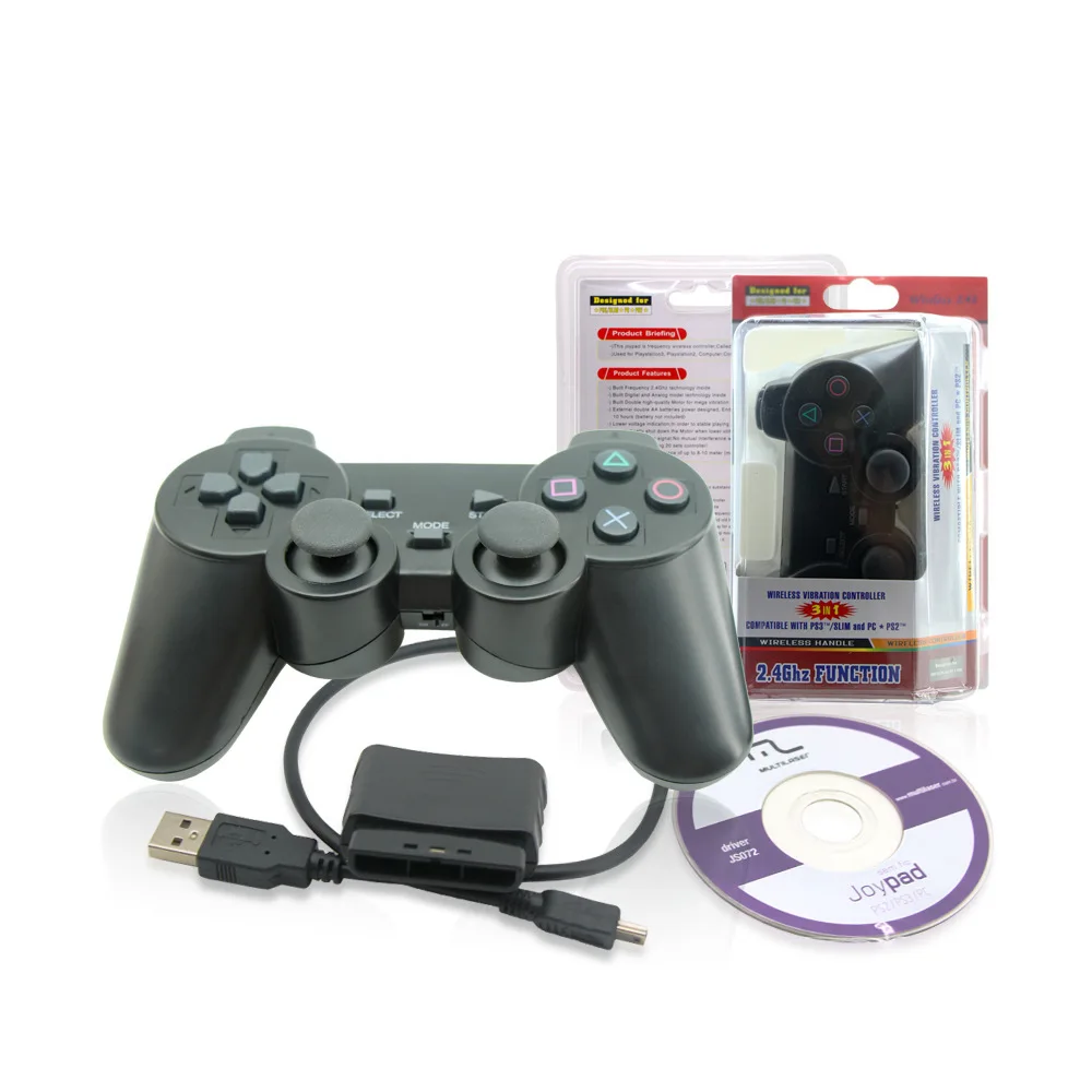 2018 Новый беспроводной контроллер 3 в 1 2 4G геймпад для PS2 PS3 PC/совместим с Windows