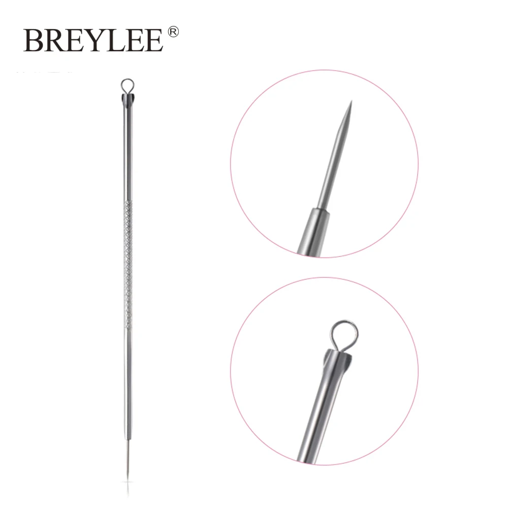 BREYLEE игла для удаления прыщей инструменты для удаления черных точек средство для очищения пор черная маска для ухода за кожей лица экстрактор прыщей 1 шт