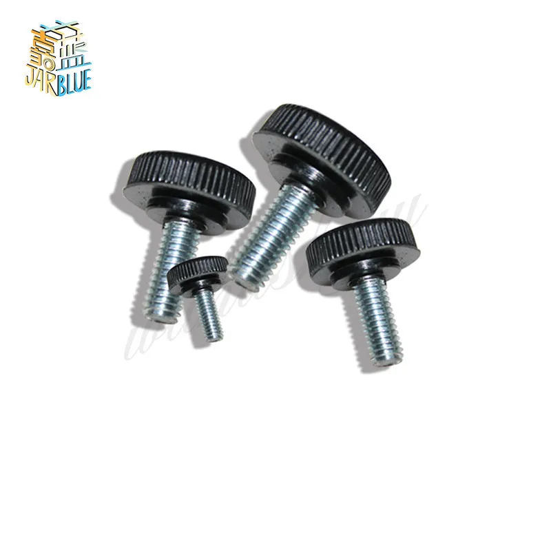 10 шт. M3 M4 11 # черный пластиковый затягивающий винт с накатанной ручкой - купить по