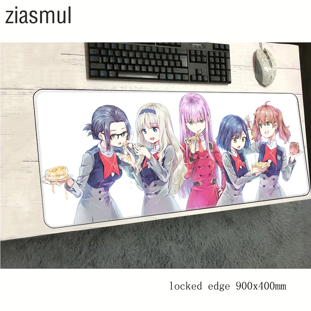 Коврик для мыши darling in the franxx 900x400x2 мм коврики рождественские подарки коврик для компьютерной мыши игровые красочные игровые коврики и чехлы pc gamer