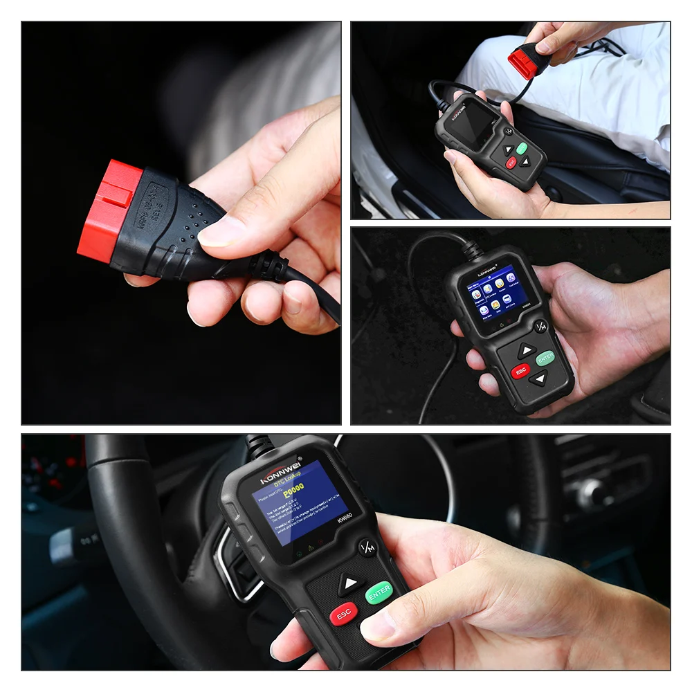 Konnwei KW680 читатель кода автомобиля OBD II может автоматически диагностический obd2