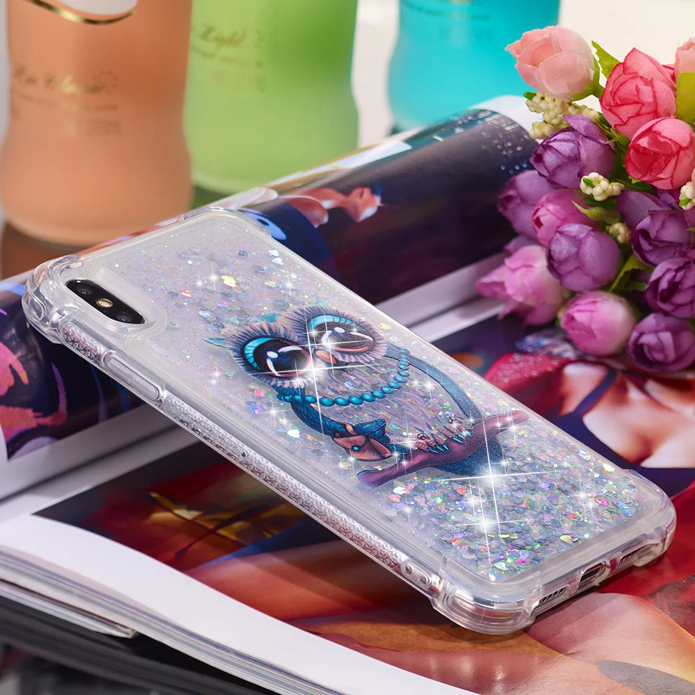 Жидкий чехол для huawei Honor 6 Play 6C 6 9i Y3 Y5 Y6 Y7 II mate 20 mate 10 Pro Lite Мягкий силиконовый чехол с мультяшным единорогом
