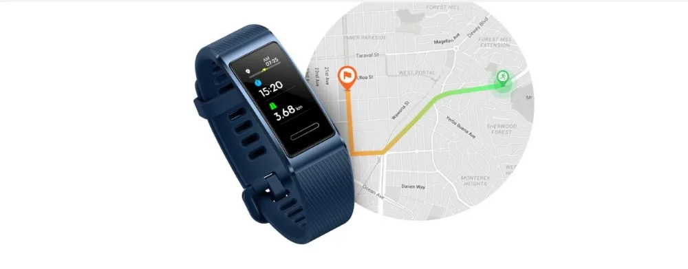 huawei Band 3/Redmi 3 Pro Smartband металлический каркас, активно-матричные осид, полный Цвет Дисплей сенсорного экрана Плавание ход сердечного ритма Сенсор сна