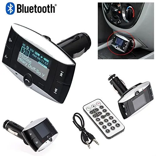 LCD Handsfree беспроводной Bluetooth FM передатчик MP3 плеер SD MMC USB Автомобильное зарядное