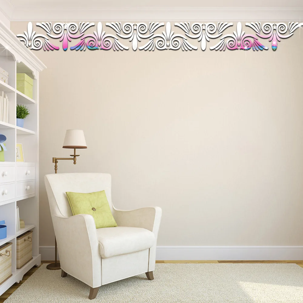 Funlife набор из двух зеркальных наклеек талия для гостиной фоновые настенные