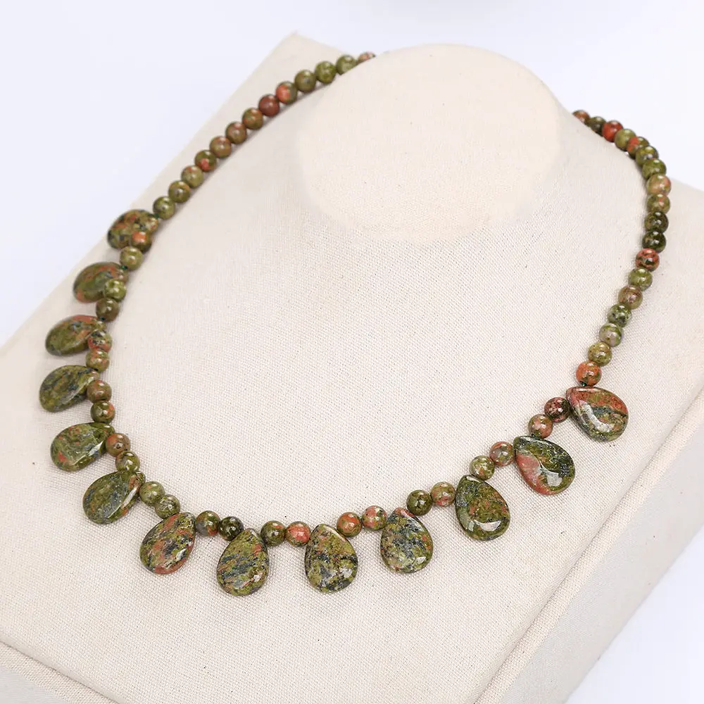 Ожерелье женское из натурального кристалла AAA мощный камень агат бусины цепочка
