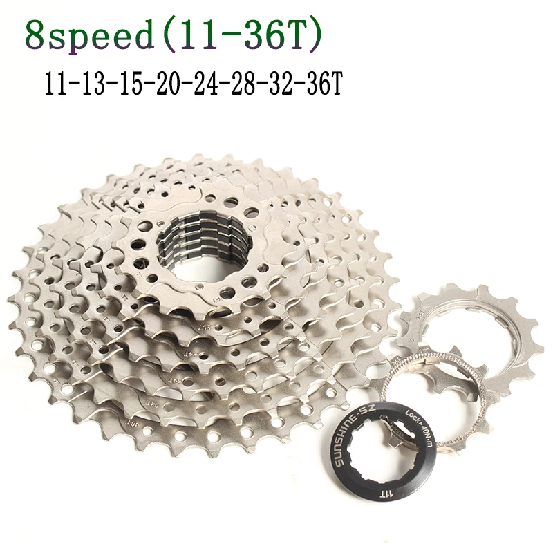 SUNSHINE-SZ MTB горный велосипед 8s 24s 8 скоростей 11-36T кассета широкий коэффициент