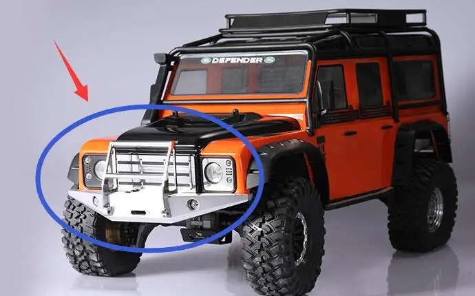 Металлический новый бампер для 1/10 RC Crawler Truck JK Wrangler JEEP hRAXXAS TRX4 bronco KING 4x4 Rover Land D110 |