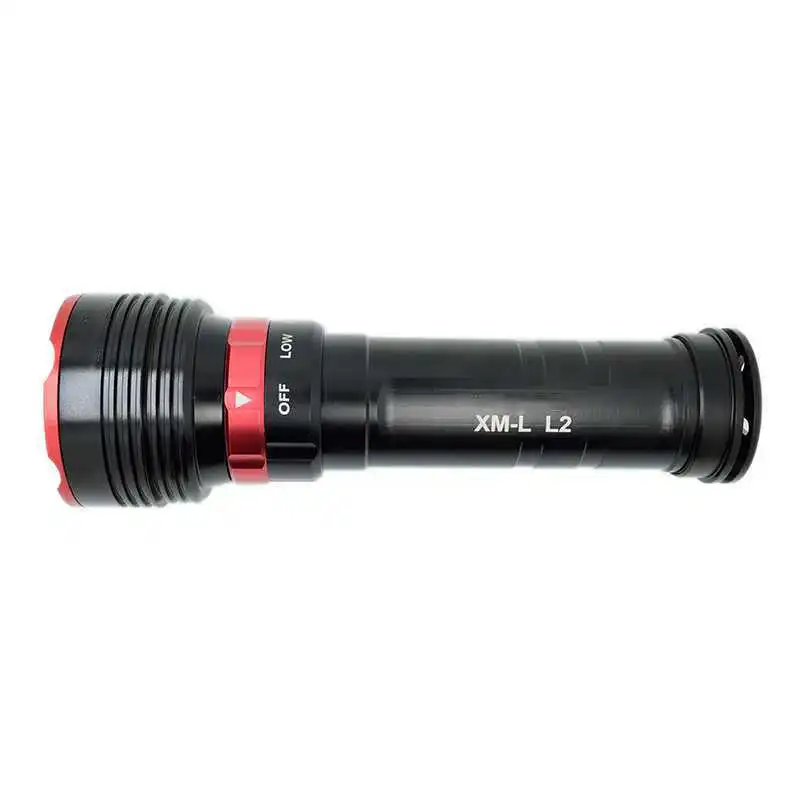 XM-L2, светодиодный фонарь для дайвинга, 3 режима, фонарь для подводного плавания, 100 м, водонепроницаемая лампа для видео с аккумулятором 18650+ зарядное устройство