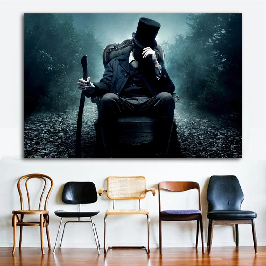 Posters and Prints Abraham Lincoln Vampire Hunter movies Poster Wall Art Picture Silk Canvas Painting For Home Room Decor | Дом и сад
