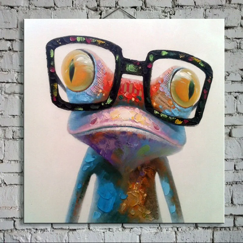 

Oil Painting hand painted Oil Painting on Canvas Abstract lovely Animal Wall Art for Home Decoration painting no frame AN-103