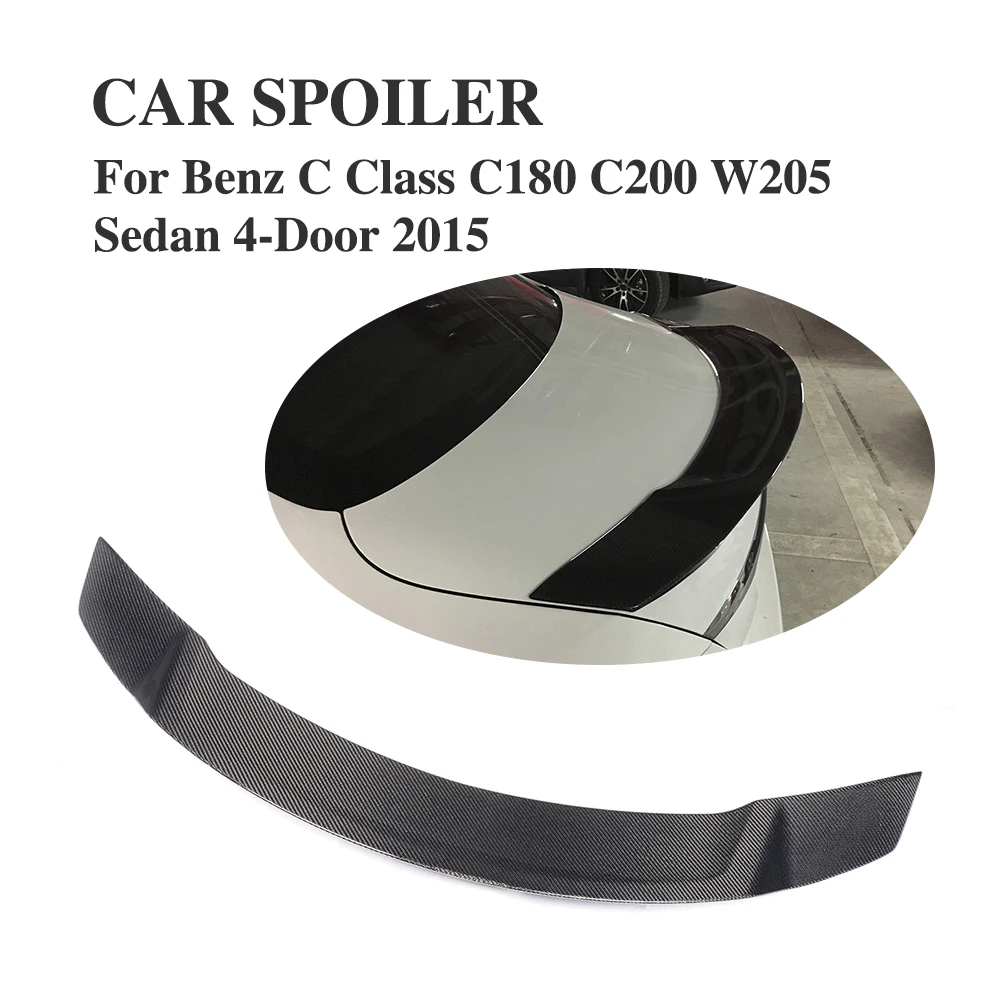 

Real Carbon Rear Spoiler fits for Mercedes Benz W205 C-Class Sedan C43 C63 C180 C200 C250 C300 C350 C400 C450 2015-2018
