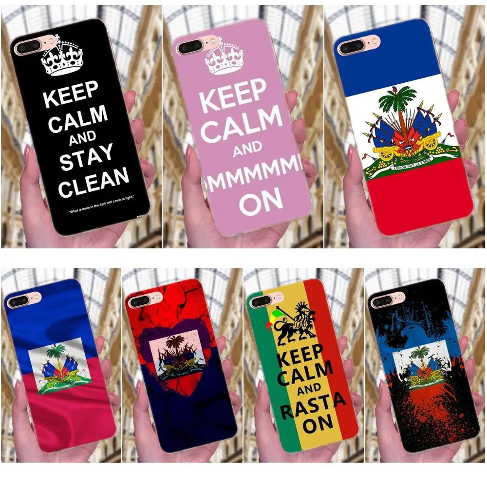 Keep Clam And I'm Haitian Smart для Sony Xperia Z Z1 Z2 Z3 Z4 Z5 compact Mini M2 M4 M5 T3 E3 E5 XA XA1 XZ Premium|Бамперы| |
