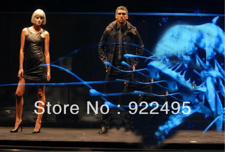 Free shipping Dark grey color rear projection film(shop window) Holographic screen factory supply best price sales! | Электроника