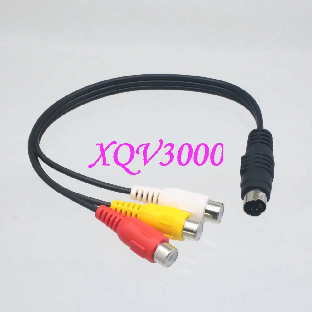 4 контактный мини din Male S Video to 3 RCA Женский ТВ видео конвертер Кабель адаптер|s-video