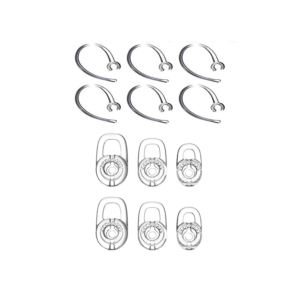 Set A EKIND набор 6 шт. SML наушники(6 шт. хорошие наушники) для Plantronics Voyager Edge Мобильная Bluetooth беспроводная гарнитура ушные крючки клипсы - Цвет: Set A