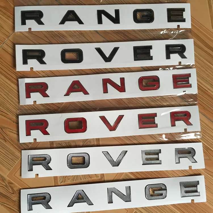 1X Новый высокое качество RANGE ROVER 3D крышка головки стикер с номером