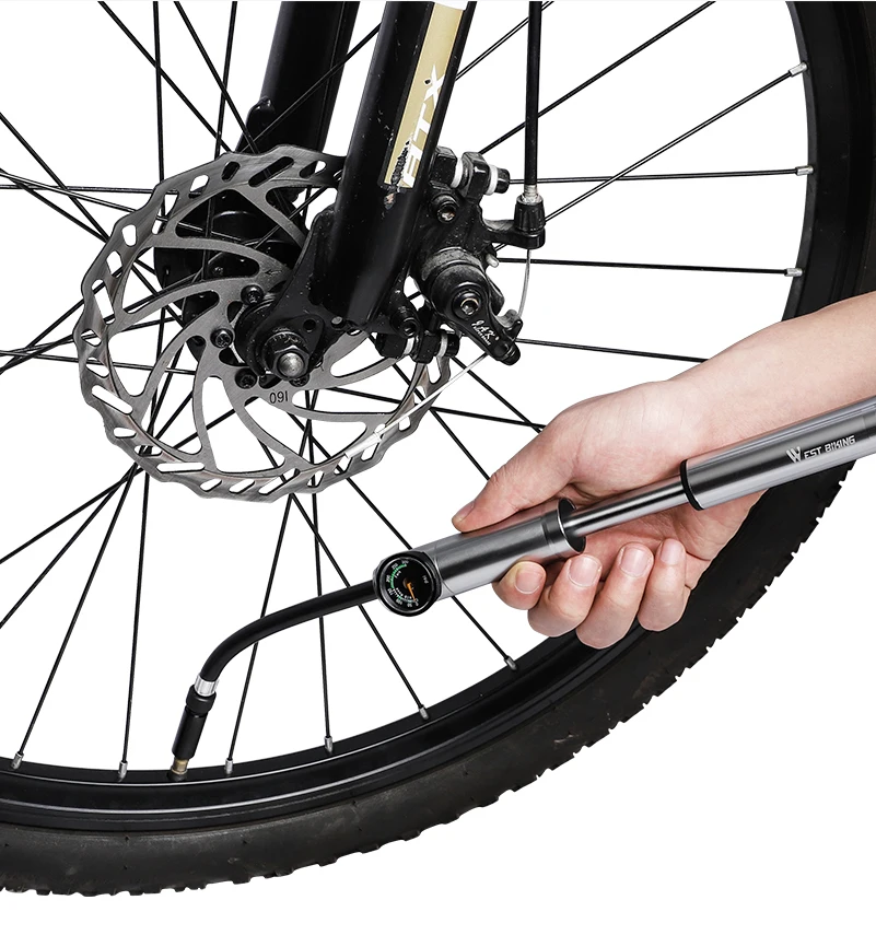 WEST BIKING 300psi велосипедный насос высокого давления велосипедный воздушный ударный насос вилка и задняя подвеска велосипедный горный велосипед насос с манометром