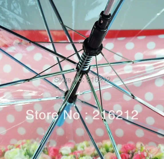 

Fashion thickening transparent umbrella eco-friendly performance bumbershoot sun parasol Factory price