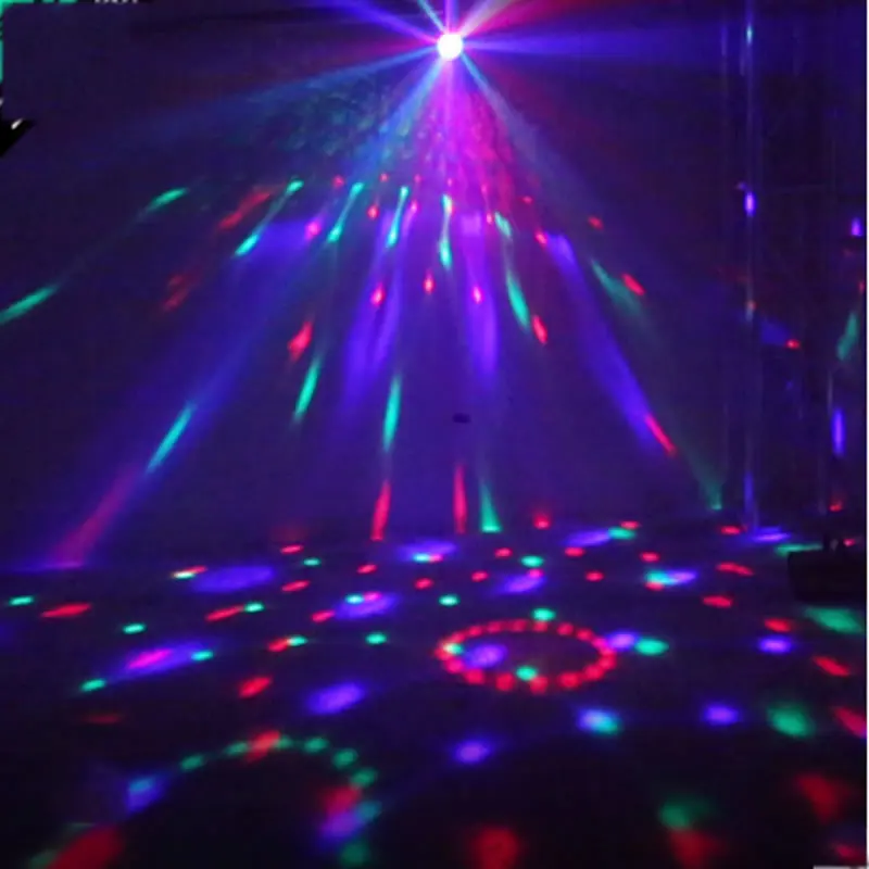 SPLEVISI Мини диско шар сценическая волшебная лампа авто Roated DJ вечерние Lazer 3W RGBLED