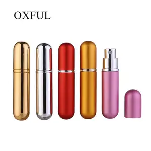 1 шт., новинка, 5 мл, распылитель для путешествий, многоразовый распылитель, пустой мини флакон для духов, легкий в использовании, алюминиевый стеклянный флакон для духов