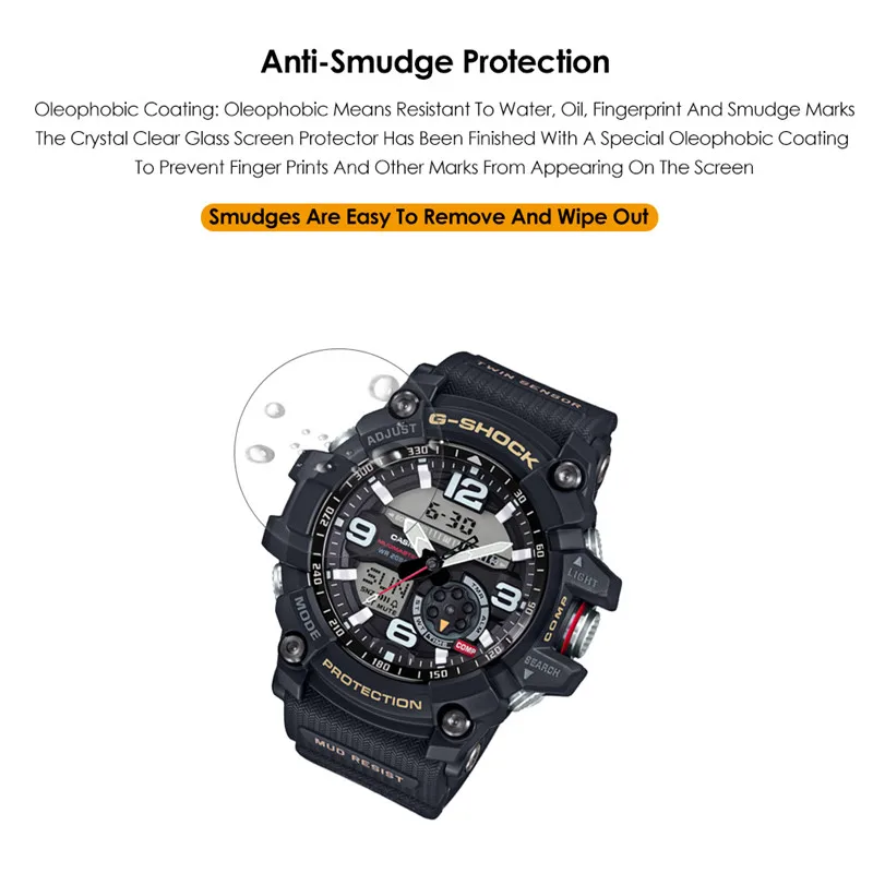 Qosea для Casio GG 1000 Защитная пленка экрана из закаленного стекла ультратонкая