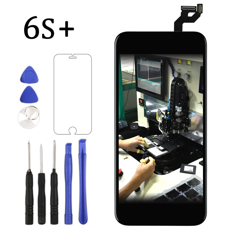 Premium For iPhone 6S Plus LCD Display With 3D Touch No Dead Pixel Screen Digitizer Assembly + Camera Holder Ear Mesh | Мобильные
