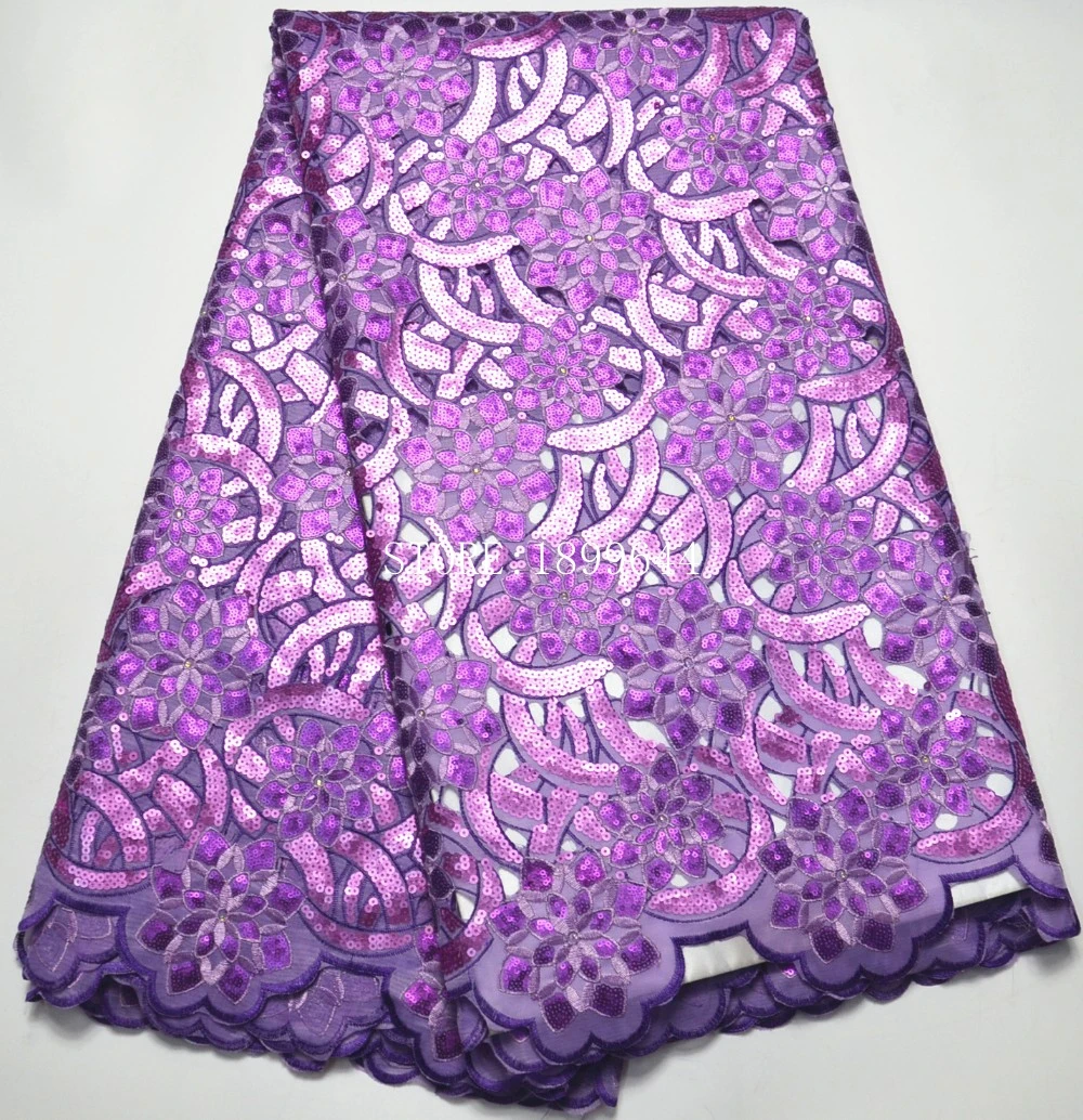

Latest french guipure sequins fabric high quality african dresses for nigerian women organza lace fabric free shipping ML1317