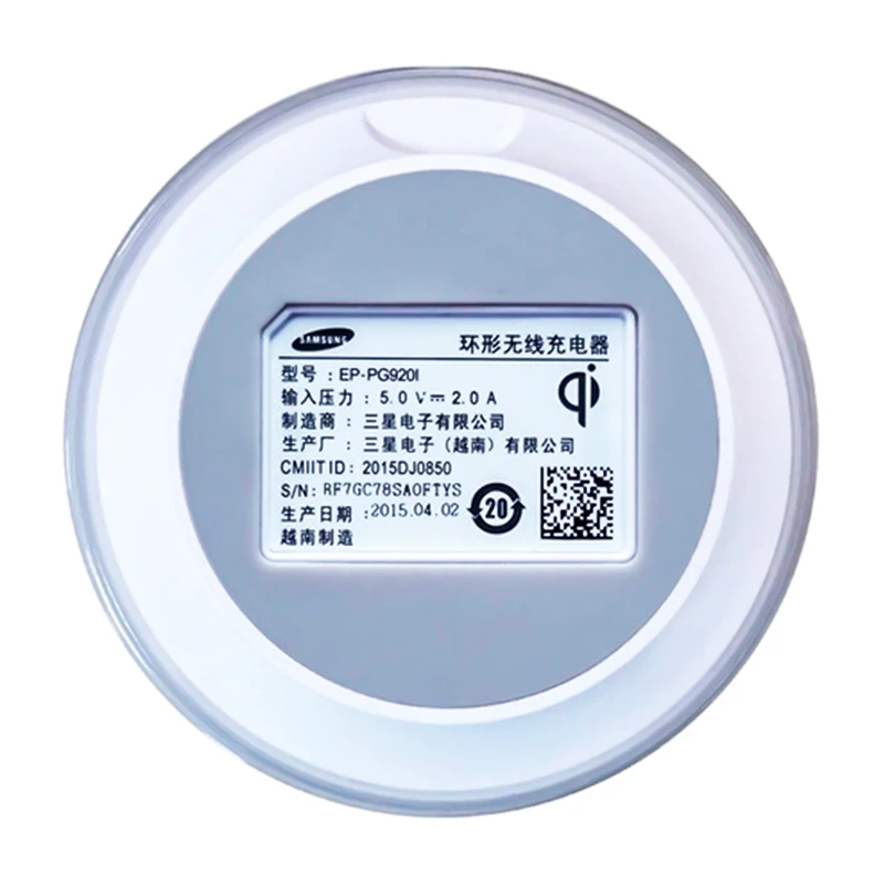 Original Samsung 5V/2A QI Wireless Charger Adapter Charge Pad For Galaxy S6 S7 Edge S10 S9 Plus Note 5 iphone 8 plus X XS XR MAX