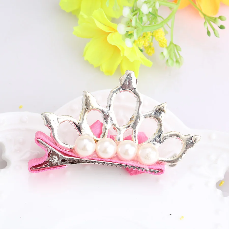 Новая модная Корона детские заколки Головные уборы принцессы камни со стразами