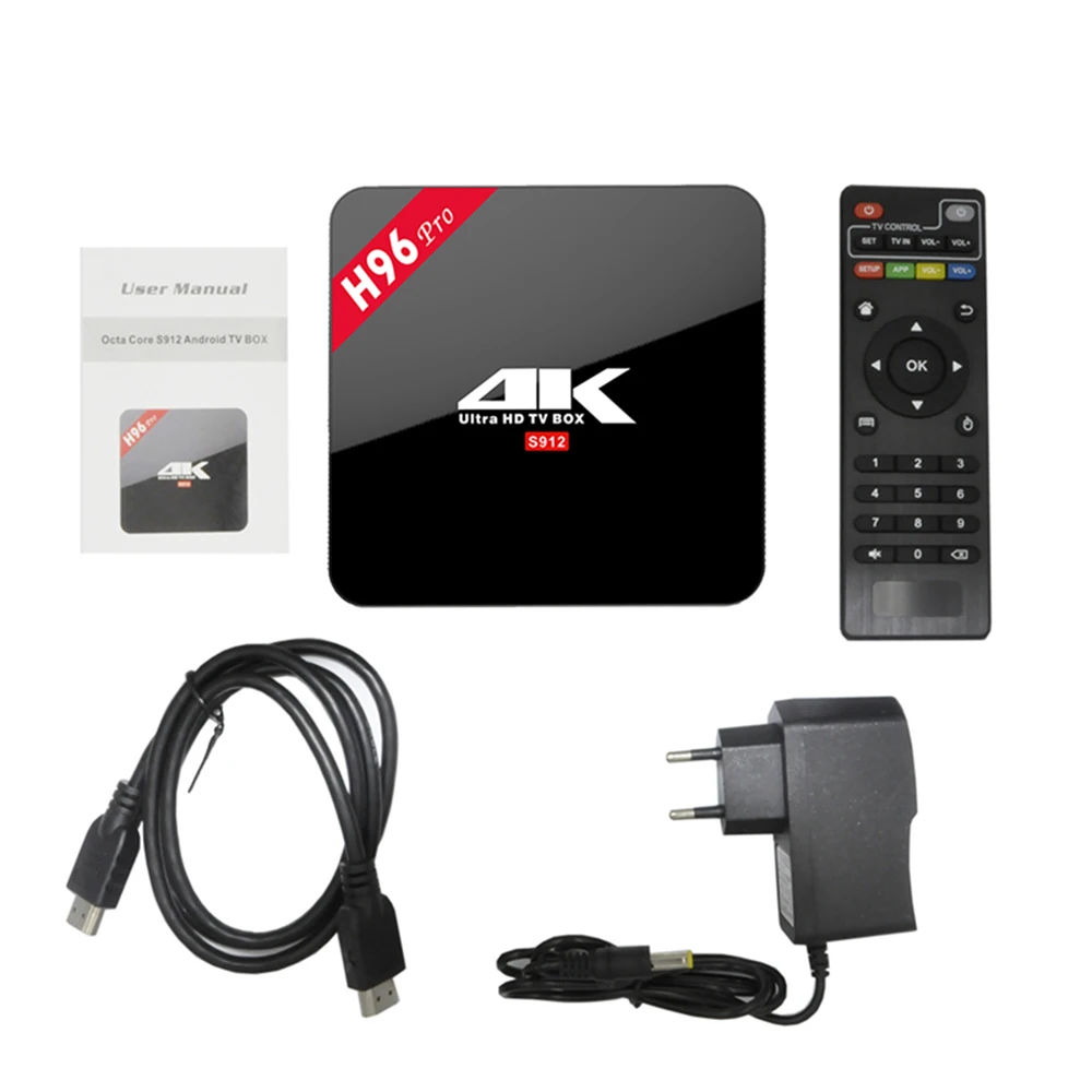 H96 PRO Amlogic S912 8 ядерный Android 7,1 ТВ приставка ram Тип DDR3 ARM Mali-T820MP3 приставка BT4.0 H.265 4K медиаплеер