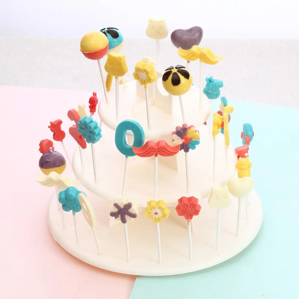 

Cupcake and Cake Pop 3-Tier Display Stand Cupcake Stand Lollipop Holder