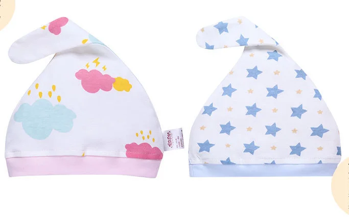 Soft Infant Baby Knotted Head Cap Prints Hats Suitable For 0-12 Month Cotton Breathable Hat | Детская одежда и обувь