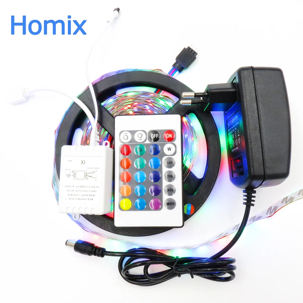 Светодиодная лента rgb 3528 5 м 12 В светодиодов RGB/белый/теплый