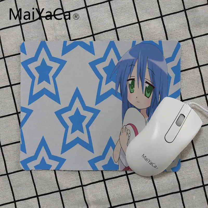 MaiYaCa Lucky Star Izumi Konata маленький коврик для мыши девочек компьютерный Гладкий