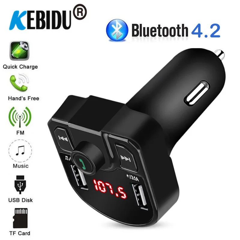 Предложение! Автомобильный Bluetooth FM передатчик 3 1 а с двумя USB