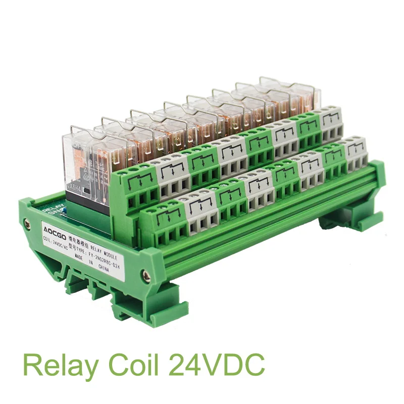 8-канальное реле интерфейса OMRON DPDT G2R-2 DIN Rail | Реле
