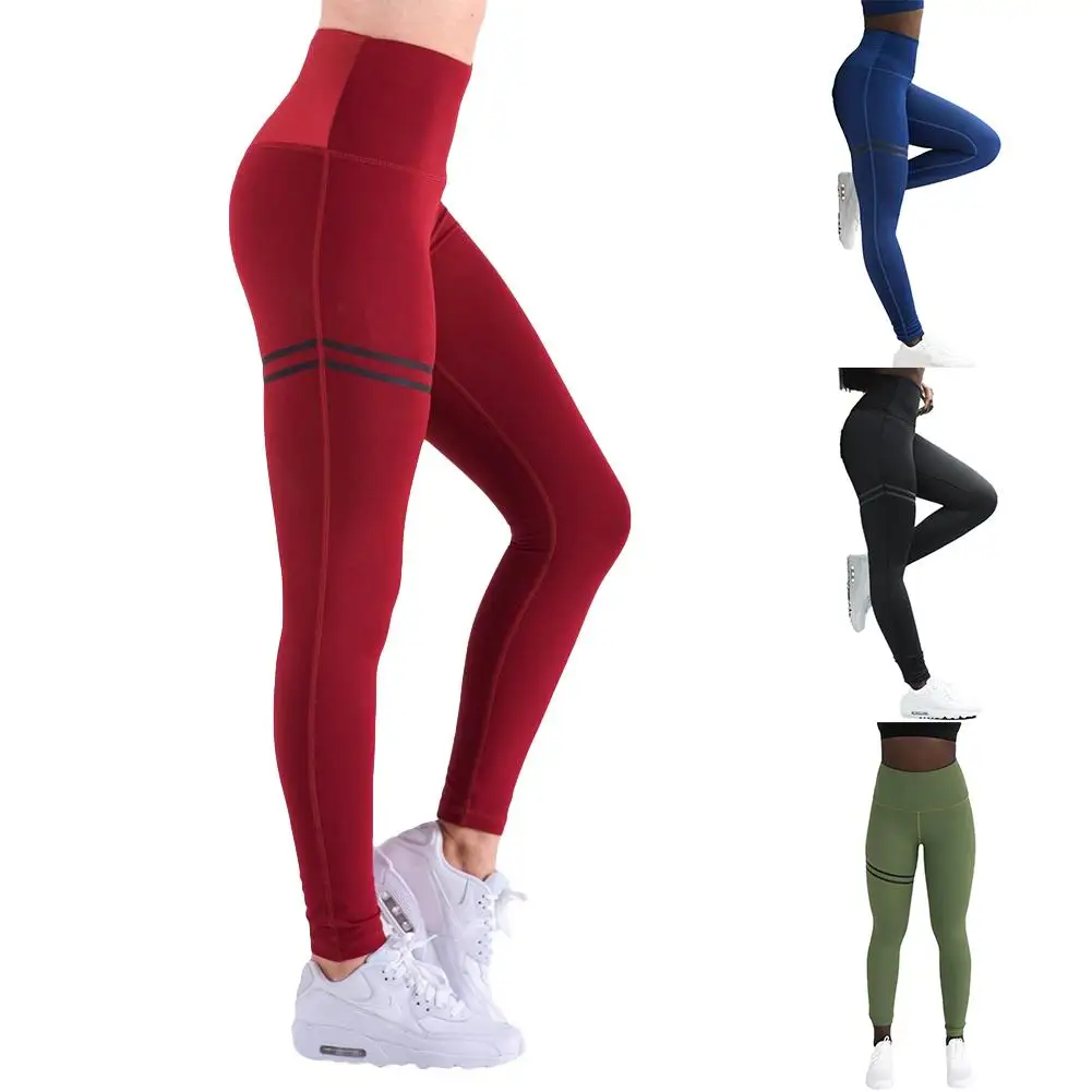 

New Hot Women High Elastic Fitness Sport Leggings Pants Slim Running Sportswear Sports Pants Trousers Clothing