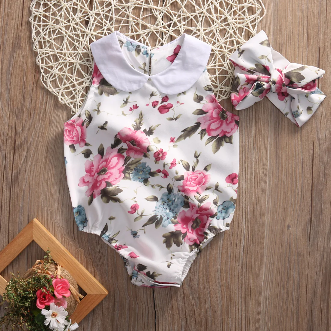 2 шт. детский цветочный комбинезон|infant baby|rompers rompersbaby clothes girl newborn |