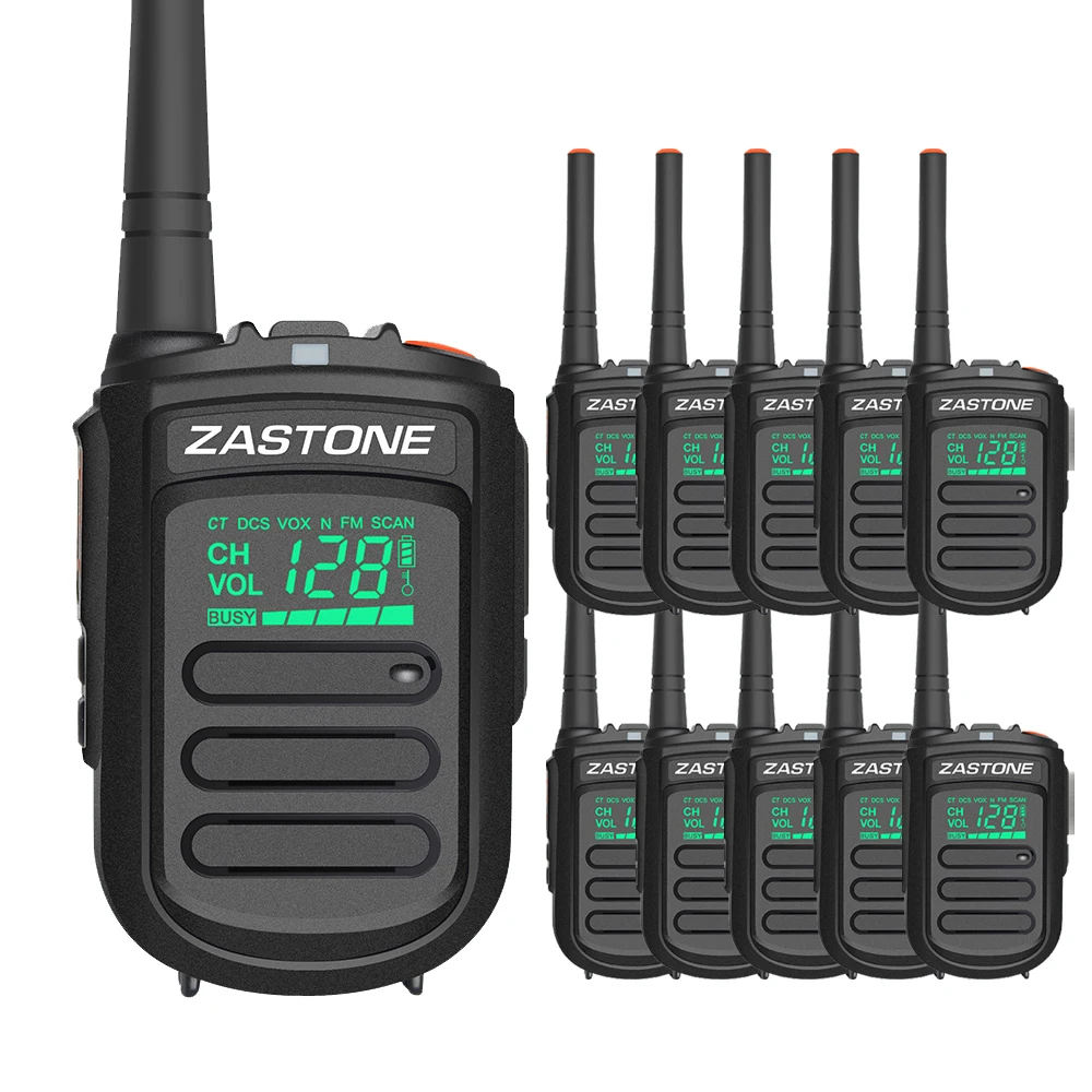 10 шт. Zastone MINI9 рация UHF 400-470MHz 128CH коммуникационное оборудование портативное радио