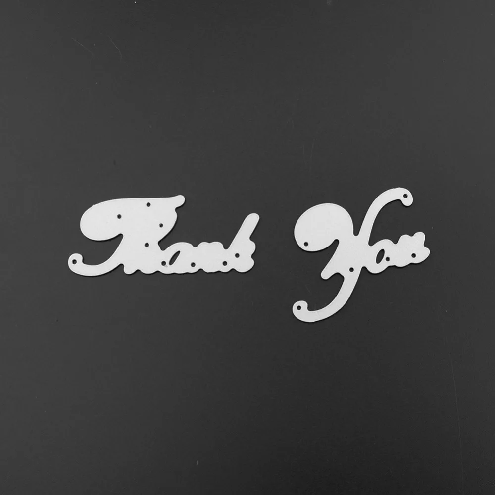 Трафарет Thank You из металлической стали 2 шт.|stencil for diy|stencils diy scrapbookingstencils scrapbooking |