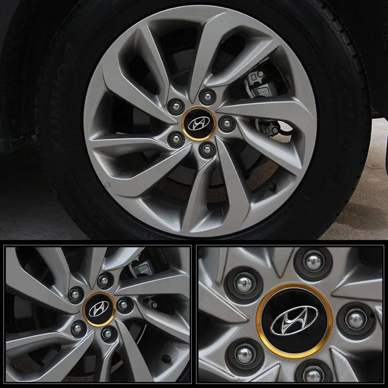 Декоративные кольца-Стикеры для hyundai Tucson, аксессуары для стайлинга автомобилей