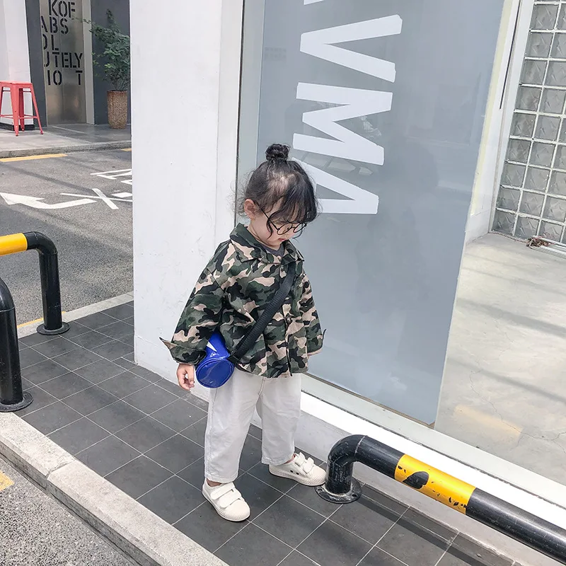 Осенняя камуфляжная рубашка для мальчиков и девочек пальто новинка 2019 хлопковая