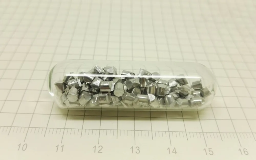 Pure Aluminum metal granules 4N Al&gt=99.99% 5g with argon glass bottle Brand new RH | Инструменты