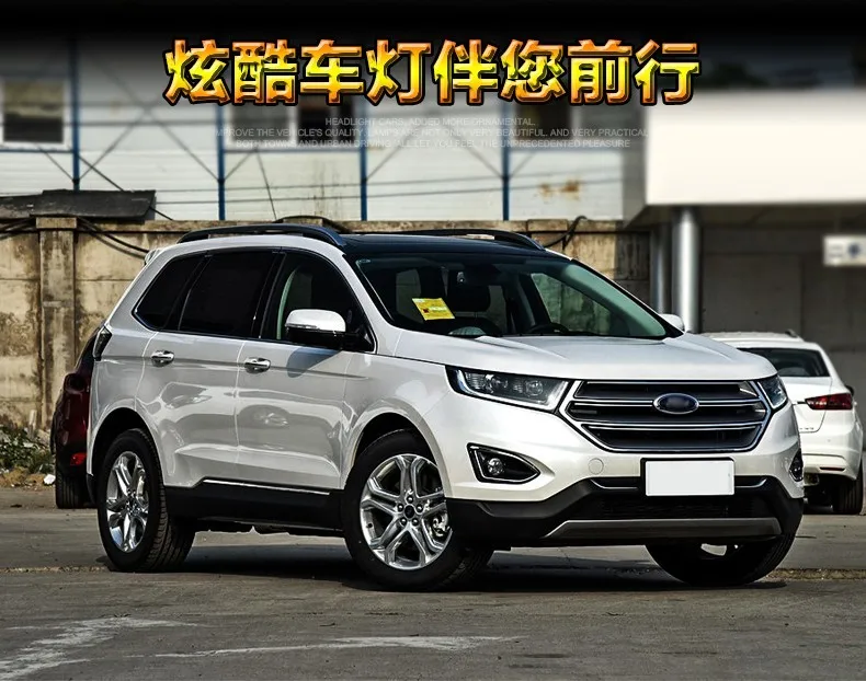 KOWELL автомобильный Стайлинг для Ford Edge головной светильник s Edge светодиодный головной светильник DRL Дневной ходовой светильник Bi-Xenon HID Accesso